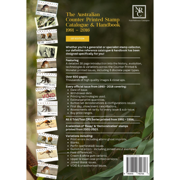 The Australian Counter Printed Stamp Catalogue &amp; Handbook 1991–2016