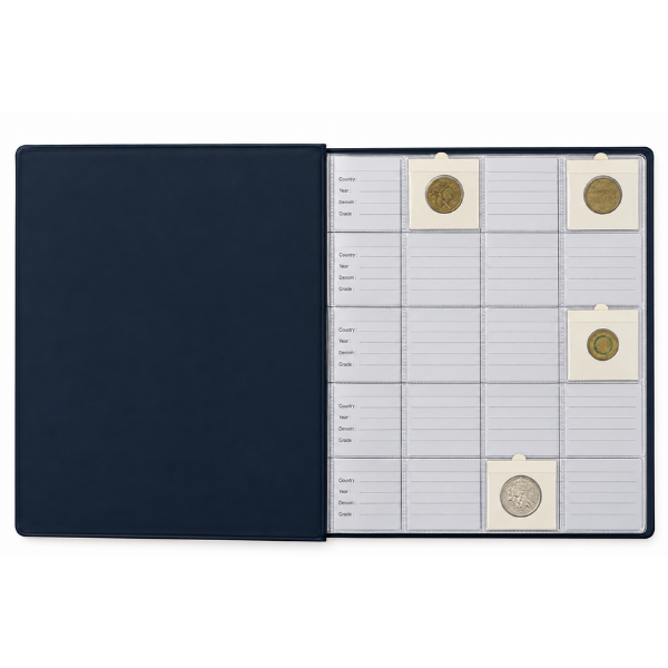 VST Large Coin Album for 2x2 Coin Holders – 200 Capacity
