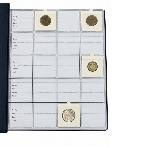 VST Large Coin Album for 2x2 Coin Holders – 200 Capacity