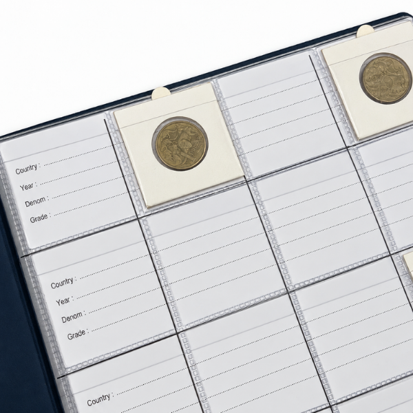 VST Large Coin Album for 2x2 Coin Holders – 200 Capacity