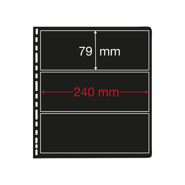 PRINZ Texas Black Single-Sided Stock Sheets – Pack of 5