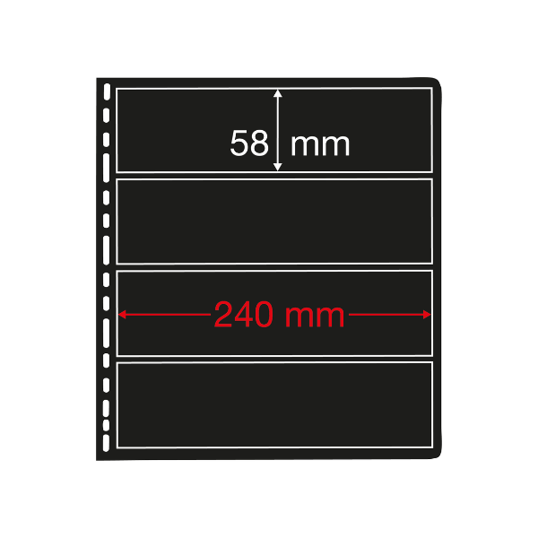 PRINZ Texas Black Single-Sided Stock Sheets – Pack of 5