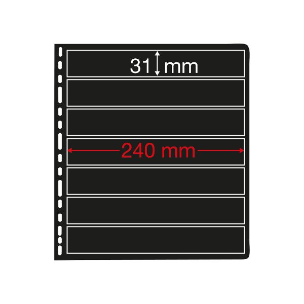 PRINZ Texas Black Single-Sided Stock Sheets – Pack of 5