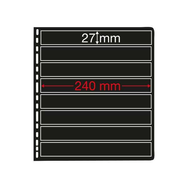 PRINZ Texas Black Single-Sided Stock Sheets – Pack of 5
