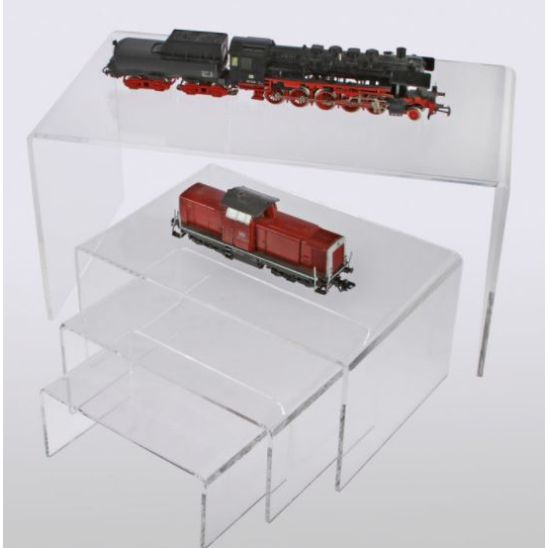 SAFE Acrylic Presentation Bridges – 4 Sizes - Presentation Bridge Transparent - 350x195x175mm