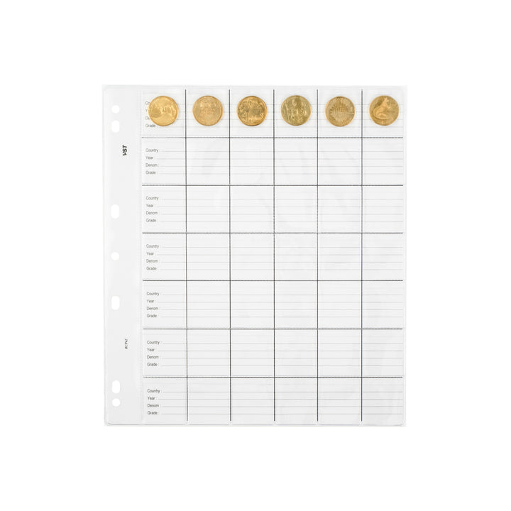 VST Copysafe Large Refill Coin Pages – Pack of 10