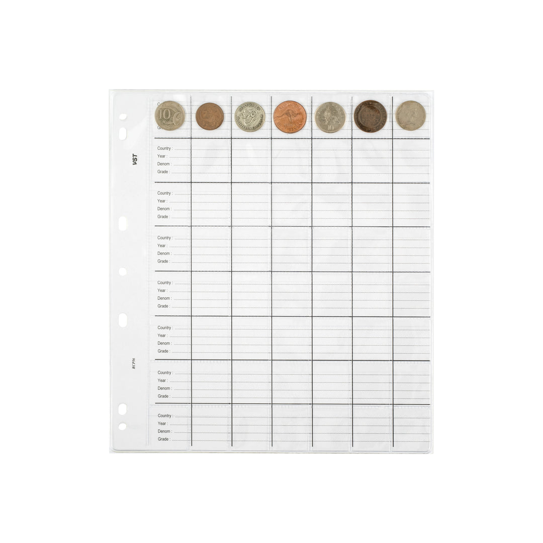 VST Copysafe Large Refill Coin Pages – Pack of 10