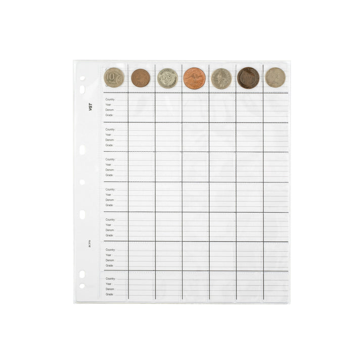 VST Copysafe Large Refill Coin Pages – Pack of 10