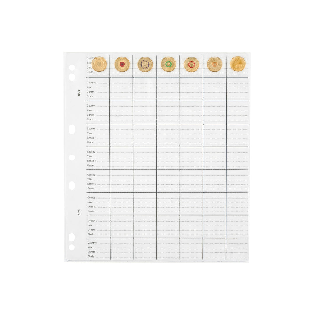 VST Copysafe Large Refill Coin Pages – Pack of 10