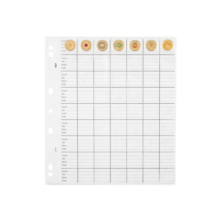 VST Copysafe Large Refill Coin Pages – Pack of 10