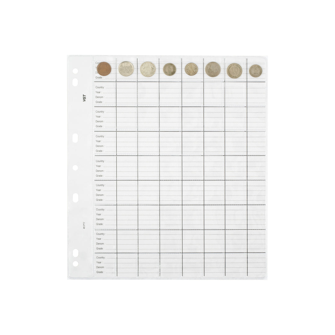 VST Copysafe Large Refill Coin Pages – Pack of 10