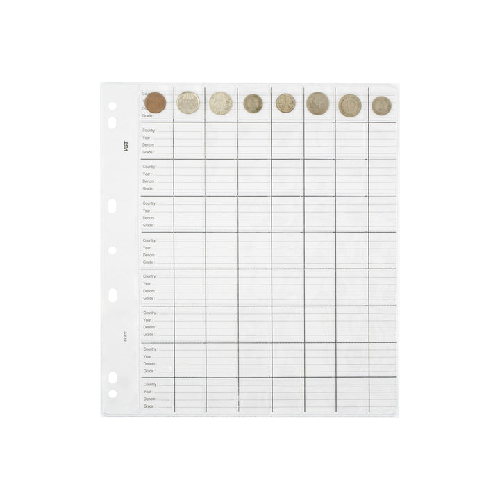 VST Copysafe Large Refill Coin Pages – Pack of 10