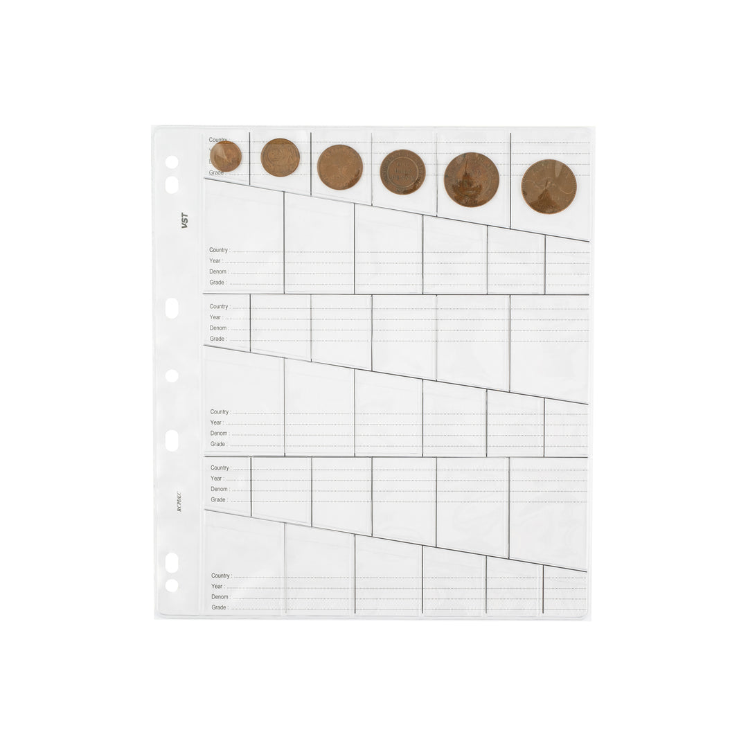 VST Copysafe Large Refill Coin Pages – Pack of 10