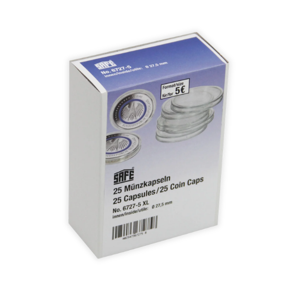 SAFE Round Coin Capsules – Pack of 25