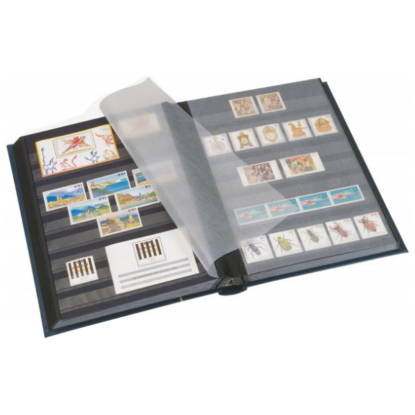 PRINZ Classic-Line Stockbook – Black Pages, 24 Leaves / 48 Sides
