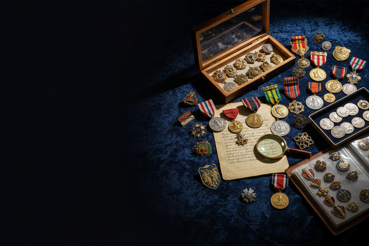 Collectible Pins, Badges & Medals Hero Banner